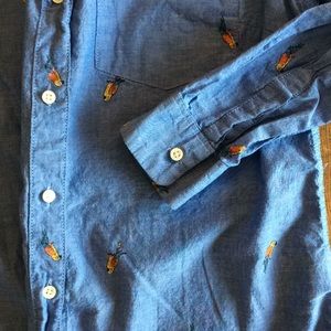 Parrot Print Button down